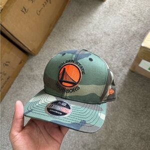 New Era Camouflage Golden State Warriors Snapback Hat